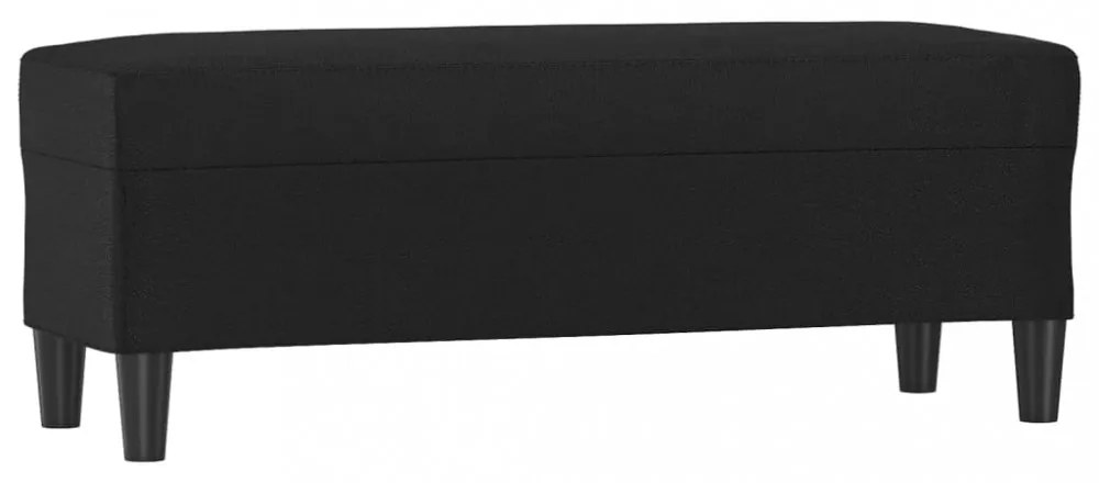 vidaXL fekete műbőr pad 100 x 35 x 41 cm