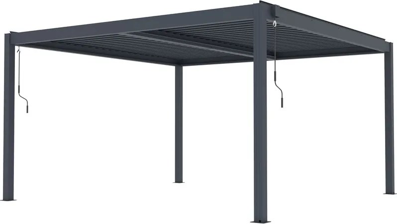 G21 Austin Premium 4x4 m bioklimatikus pergola, antracit alumínium