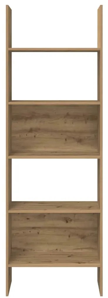 Könyvespolc kézműves tölgy 60 x 35 x 180 cm Faanyag