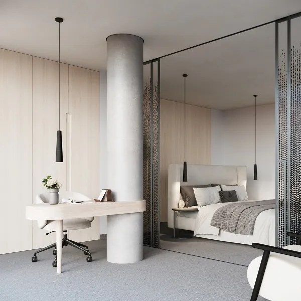 Sollux SL.1355 - Csillár zsinóron ELECTRA 1xGU10/10W/230V beton/fekete