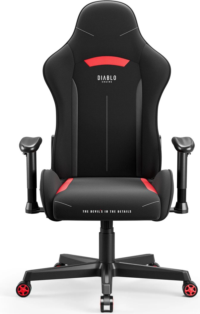 Gamer szék szövet Normal Size, fekete-piros: Diablo X-Starter