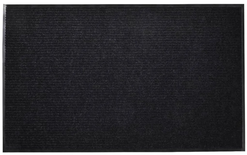 fekete PVC lábtörlő 90 x 60 cm