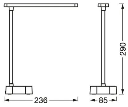 Ledvance - LED Dimmelhető érintős asztali lámpa PANAN LED/5,2W/5V 1200mAh
