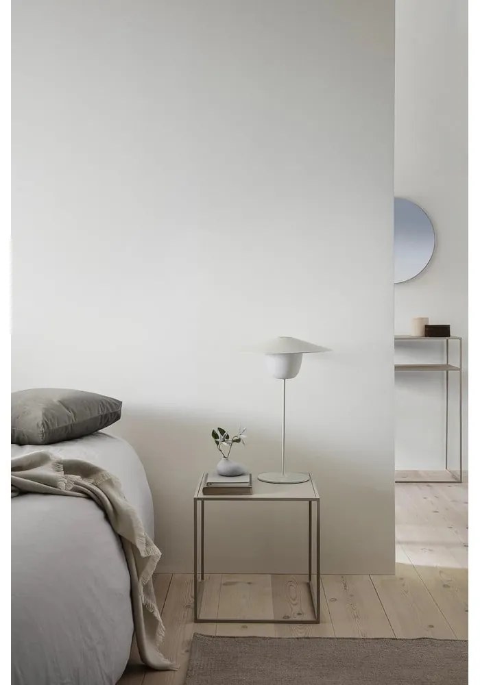 Világosszürke porcelán váza (magasság 13 cm) Nona – Blomus