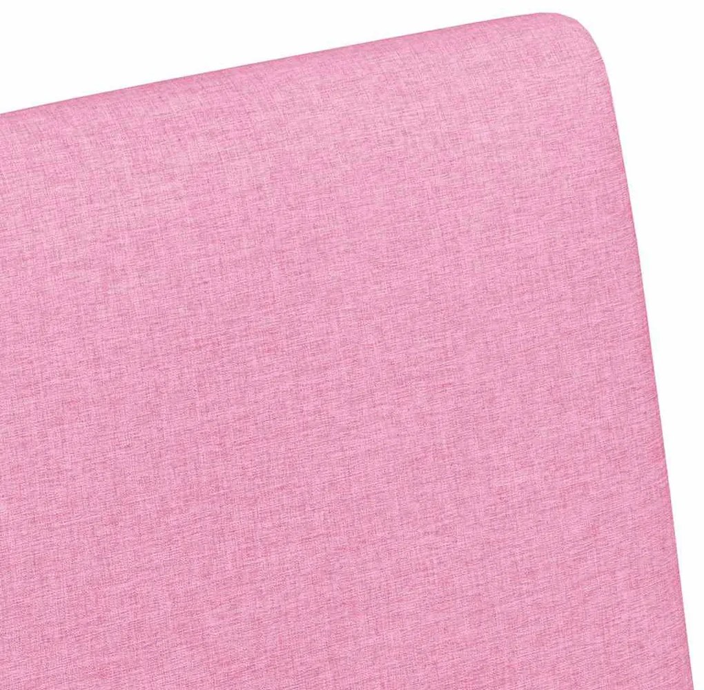 vidaXL Kerekes Étkező Székek 2 pcs Rózsaszín 57 x 66 x 94 cm szövet