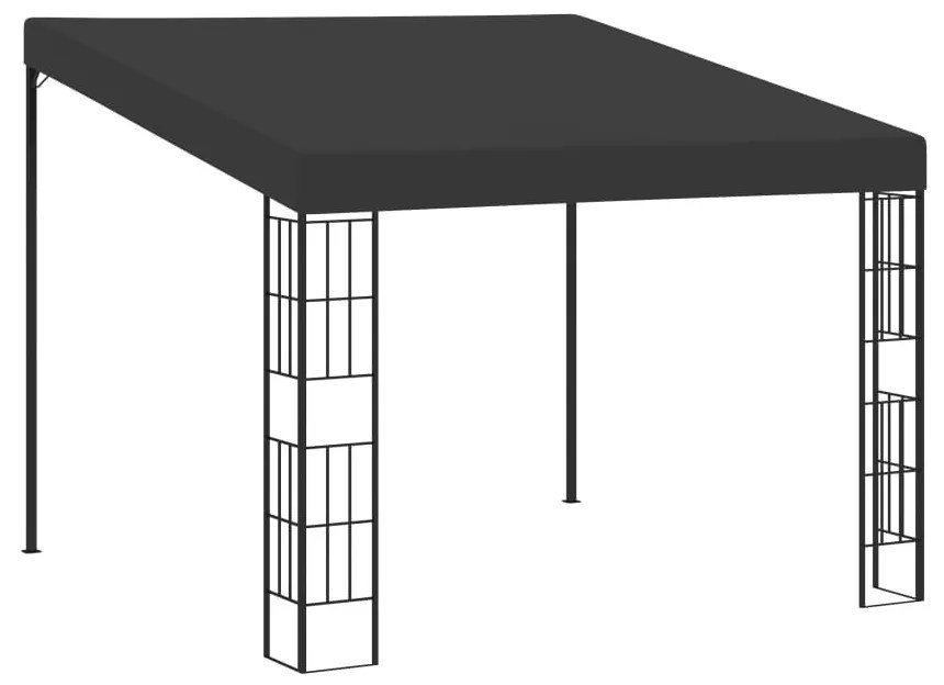 Antracitszürke falra szerelhető szövetpavilon 3 x 3 m