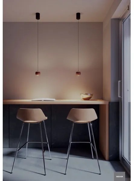 Redo 01-3547 - LED Csillár zsinóron AVES LED/12W/230V átm. 9,6 cm CRI 90 arany