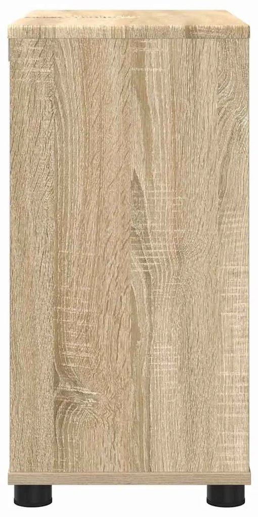 Fürdőszoba mosdószekrény Sonoma tölgy 60 x 30 x 60 cm Faanyag