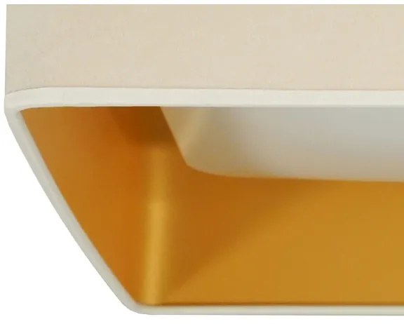 Brilagi-LED Dimmelhető VELVET SQUARE lámpatest LED/36W/230V Wi‑Fi Tuya + távvezérlő, krémszínű