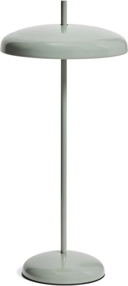 Világoszöld LED dimmelhető asztali lámpa fém búrával (magasság 35 cm) Porte – Kave Home