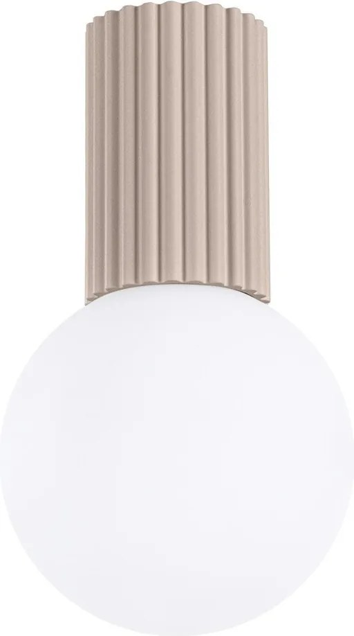 Szürkésbarna mennyezeti lámpa üveg búrával ø 12 cm Orbital – Sollux