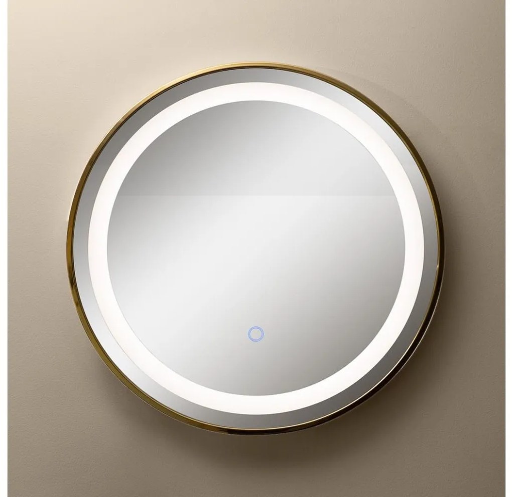 Zuma Line D251801-LED Fürdőszobai tükör háttérvilágítással 24W/230V 3000/4000/6000K IP44 arany