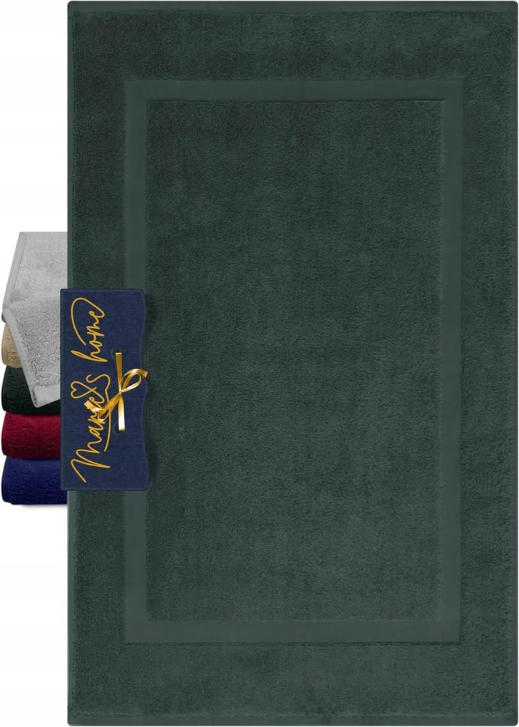 Fürdőszobaszőnyeg Pamut Frottír Antracit 80X50 Prémium