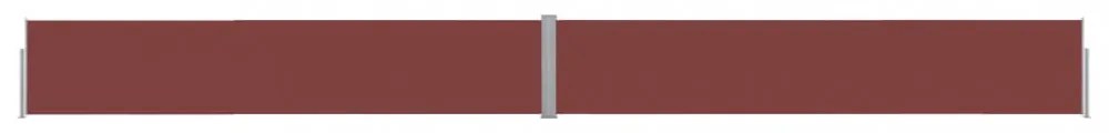 barna kihúzható oldalsó terasz-napellenző 170 x 1200 cm