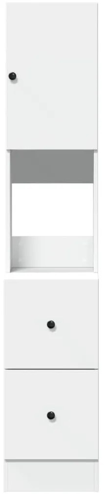 Fehér szerelt fa konyhaszekrény 35 x 50 x 180 cm