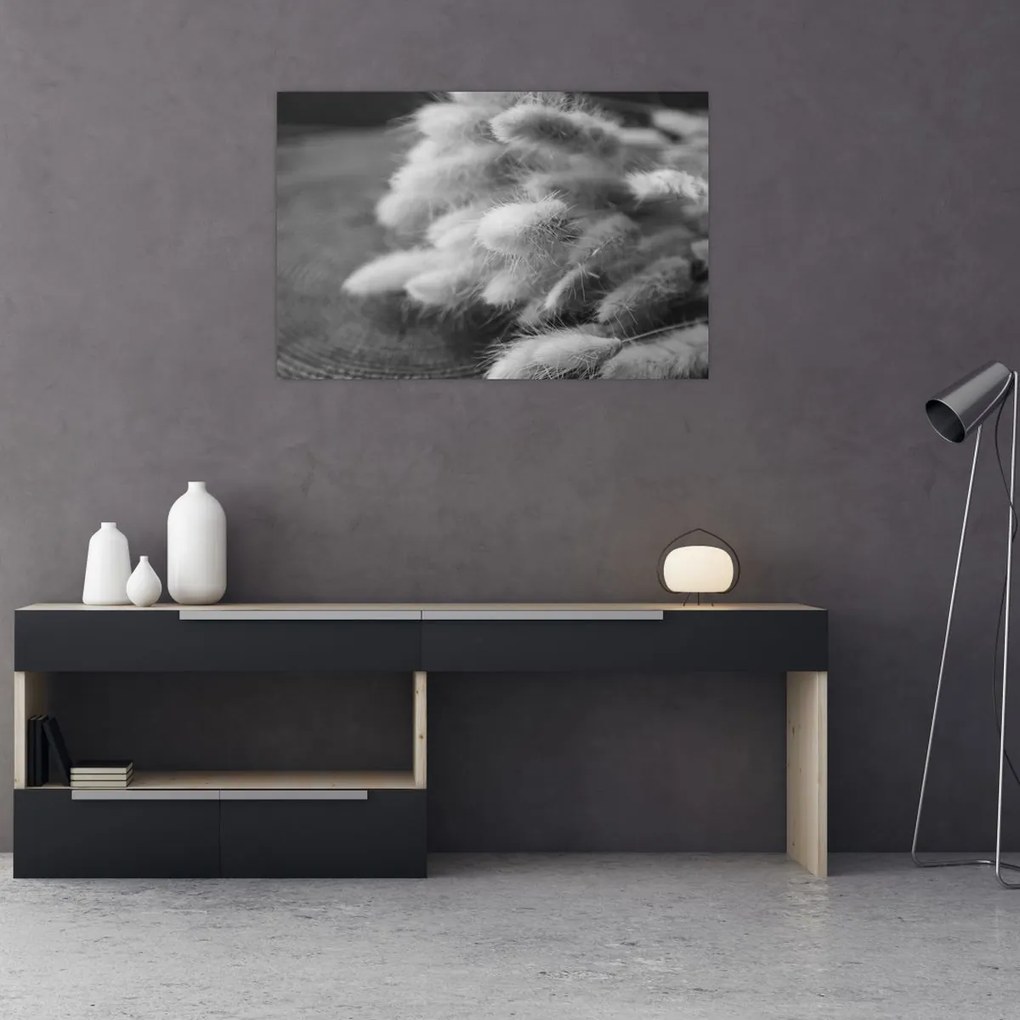 Kép - nyúlfarknyi fű az asztalon (90x60 cm)