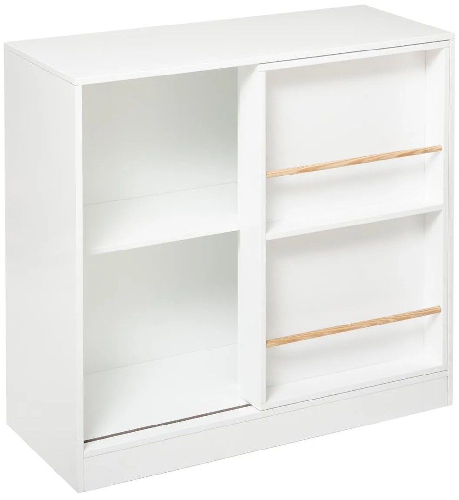 SLIDE fehér csúszó könyvtár