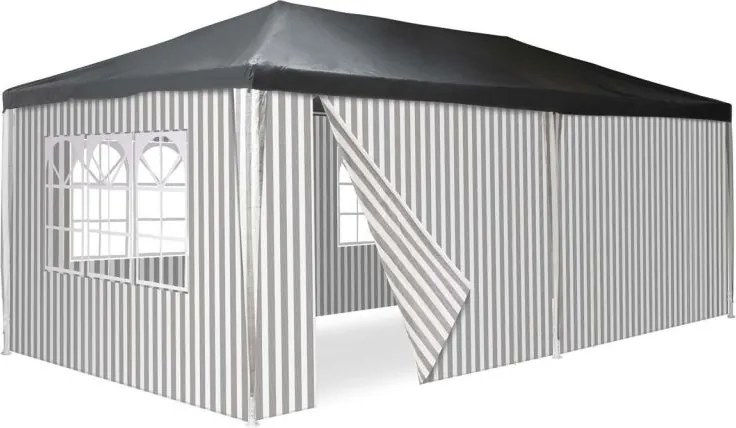 Kerti sátor cipzáras rendszerrel és oldalfalakkal 3 x 6 cm