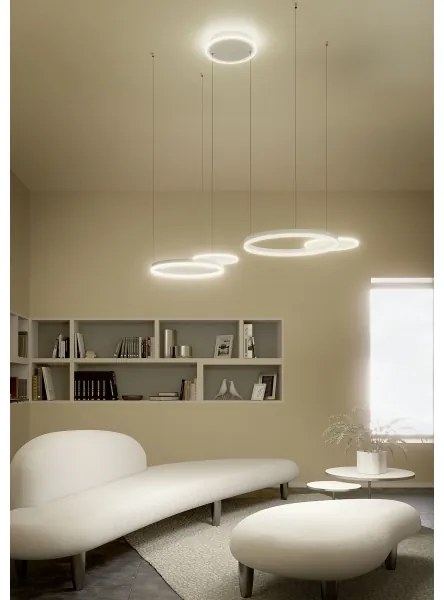 Redo 01-2608 - SIGUA LED kábeles csillár, fényerőszabályozható, 114W, 230V, CRI 90, fehér