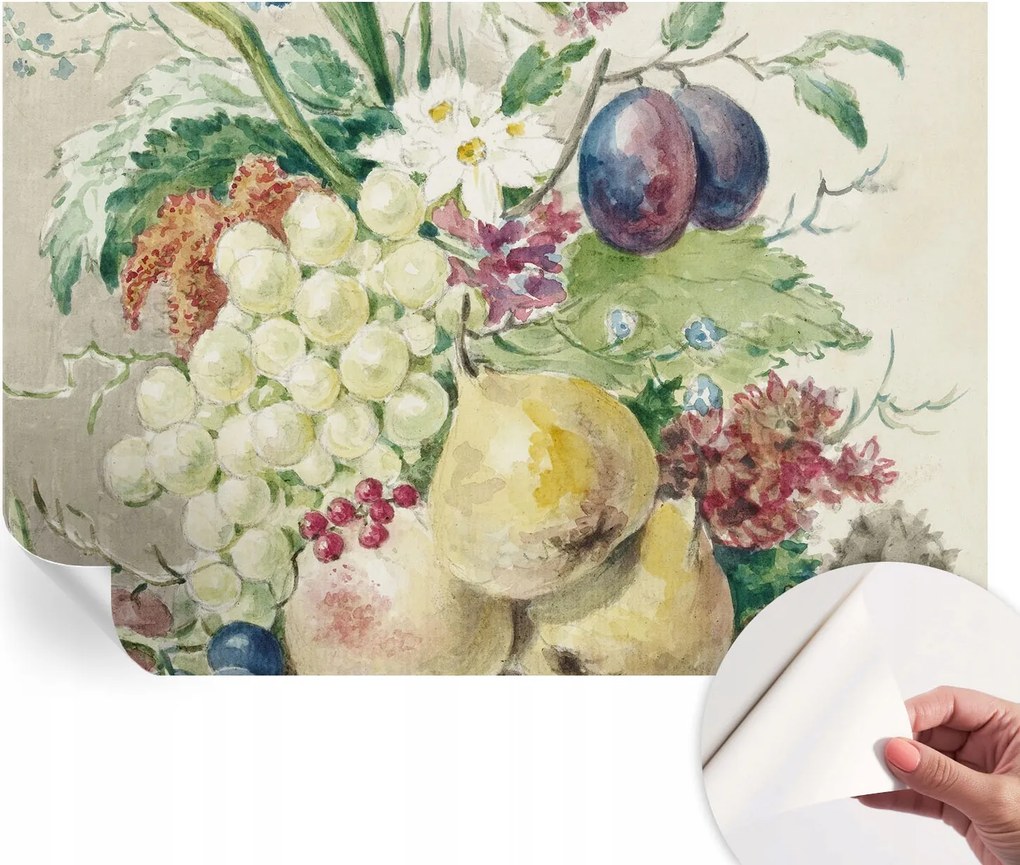 Fotótapéta Fali tapéta Hálószobába és Nappaliba Virágok és gyümölcsök 152x104 cm