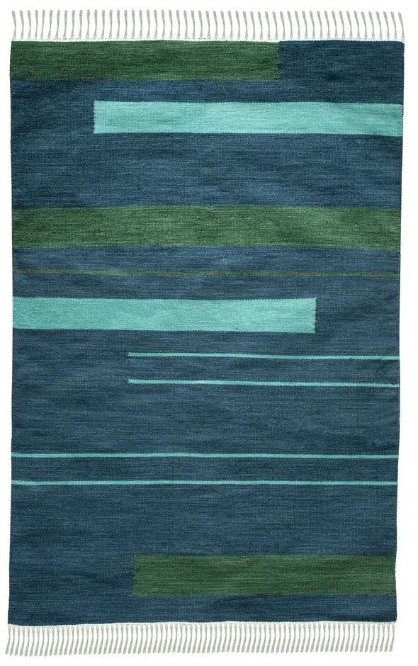 Marlin sötétkék kétoldalas kültéri szőnyeg újrahasznosított műanyagból, 160 x 230 cm - Green Decore