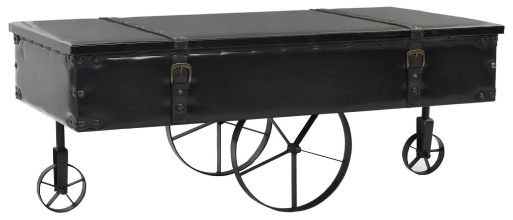 MDF és fenyő dohányzóasztal 110 x 55 x 43 cm