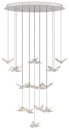 Eglo 390402 - LED Dimmelhető csillár zsinóron PARATEBUENO 17xLED/3W/230V króm