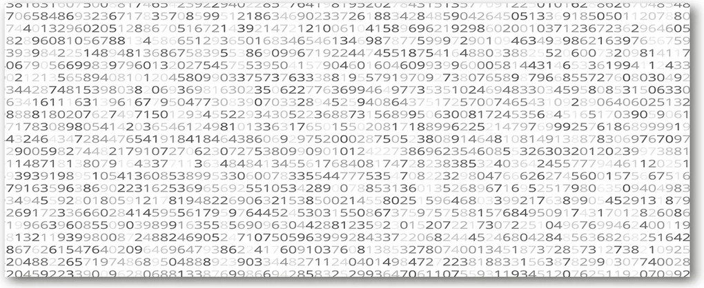 Modern üvegpanel a konyhába Bináris kód XXL