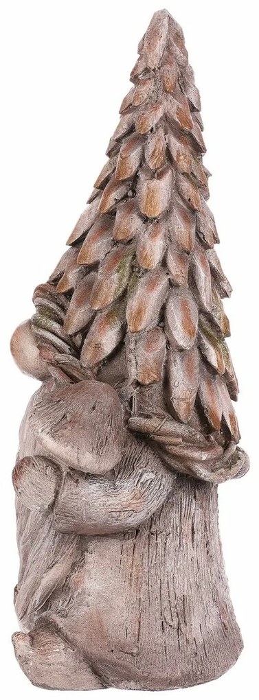 Kerti dekoráció törpe Gomba, szürke, 25 x 19 x 49cm