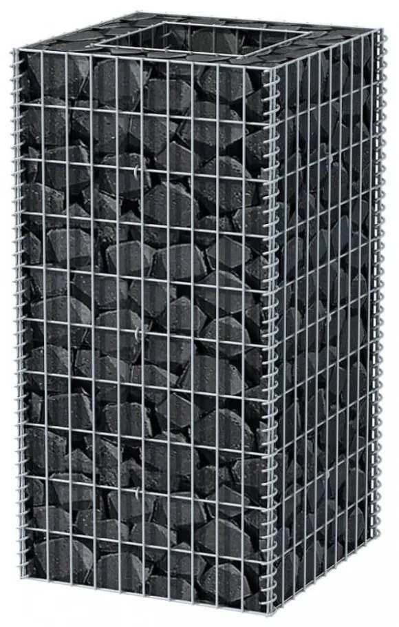 acél gabion magaságyás 50 x 50 x 100 cm