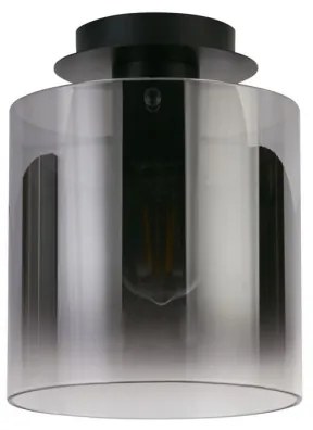 Searchlight 88911-1BK - SWEDEN mennyezeti lámpa 1xE27/60W/230V, átm. 22 cm, fekete/füst