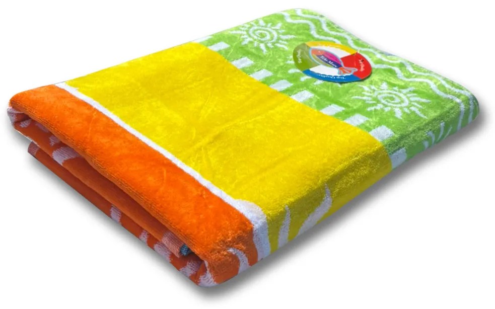 Stromboli szivárvány színű strandtörölköző