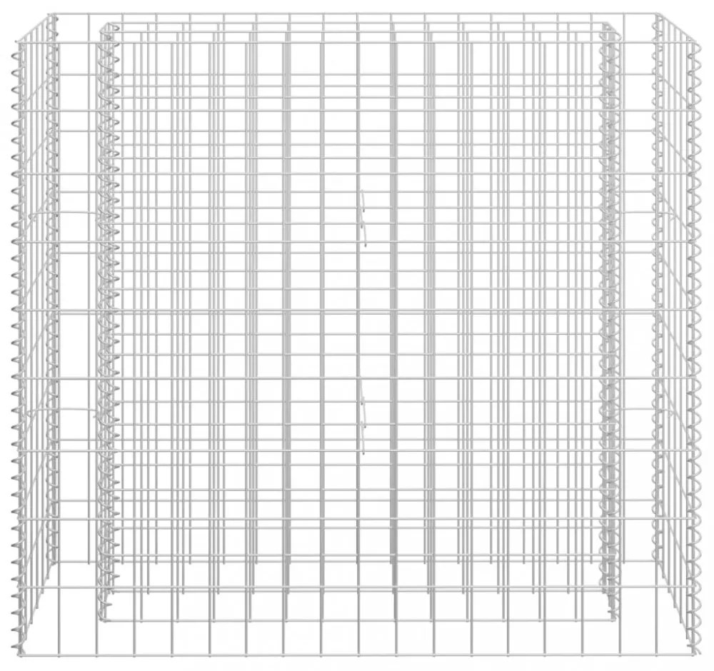 horganyzott acél gabion magaságyás 90 x 30 x 90 cm