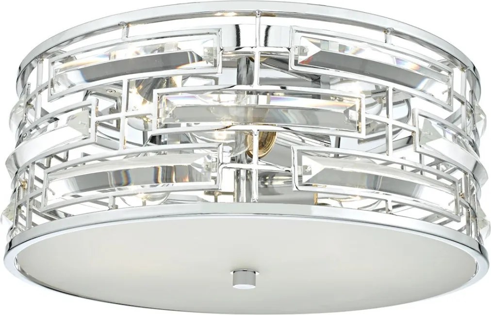 DAR LIGHTING SEV5250 SEVILLE Kristály Mennyezeti Lámpa Csiszolt Króm E27 IP20