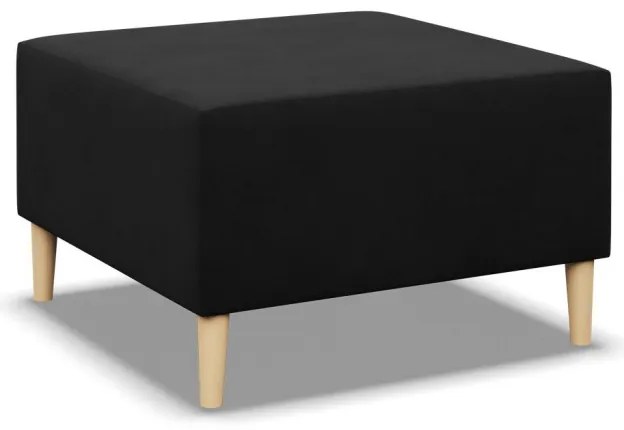 Etna puff, szövet anyag, 70x70, fekete