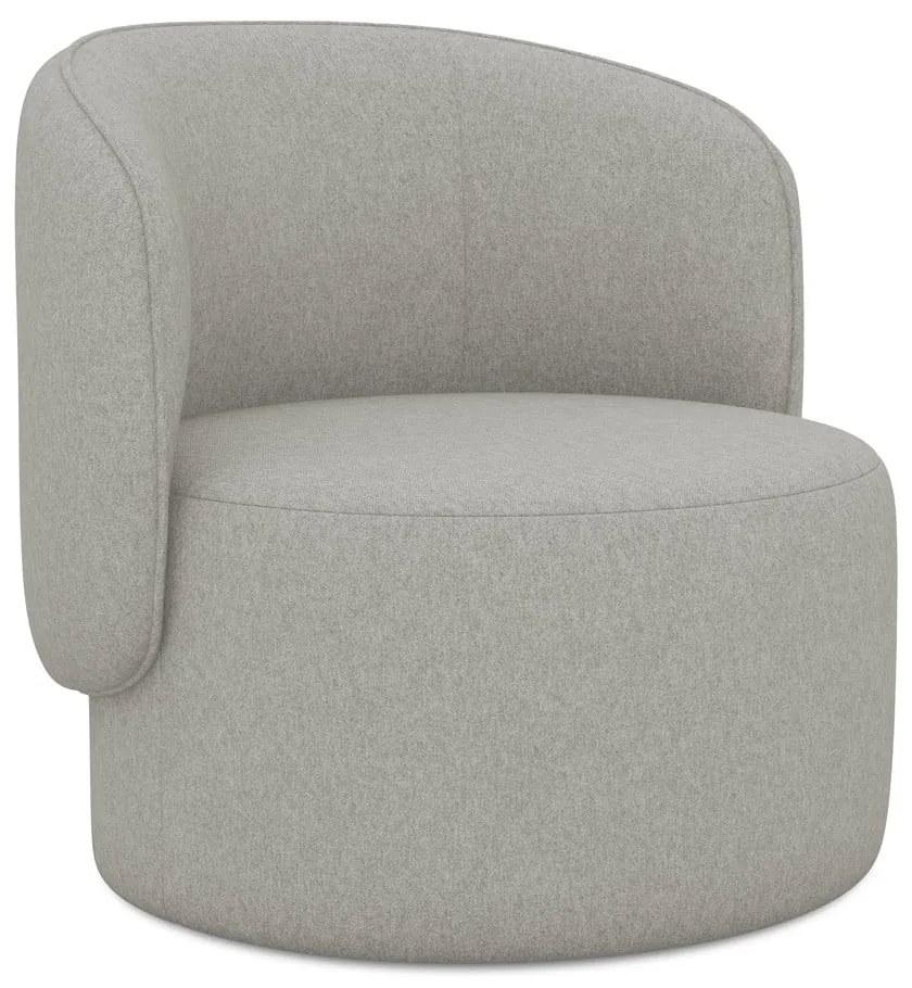 Világosszürke fotel Ipo – Makamii