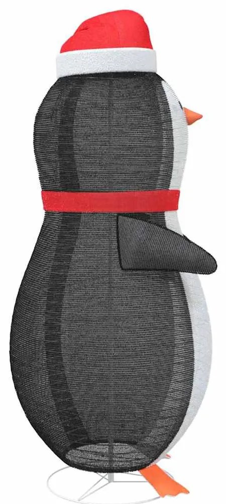 Havas pingvin figura Meleg fehér 78 x 88 x 180 cm szövet