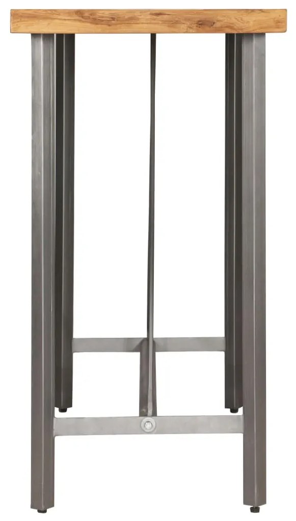 Tömör újrahasznosított tíkfa bárasztal 120x58x106 cm