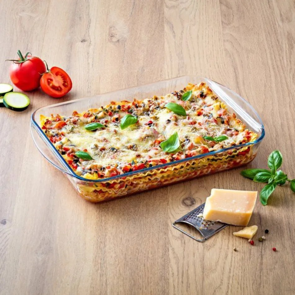 Pyrex üveg sütőedény készlet 2 db, 3,7 l + 2,2 l