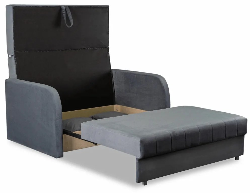 Fotel Do Spania Dwuosobowy VERO 2 Szary