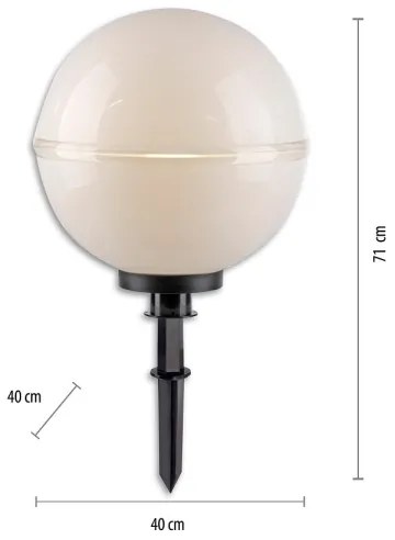 Leuchten Direkt 19324-16-2-KÉSZLET 2x Kültéri lámpa 1xE27/40W/230V átm. 40 cm IP44