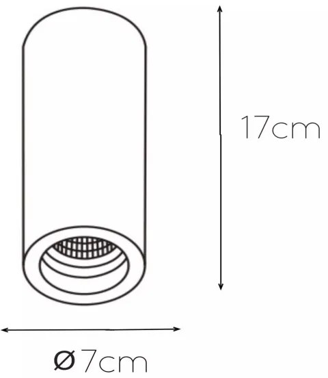 Lucide 35100/17/31 - Mennyezeti lámpa GIPSY 1xGU10/35W/230V fehér