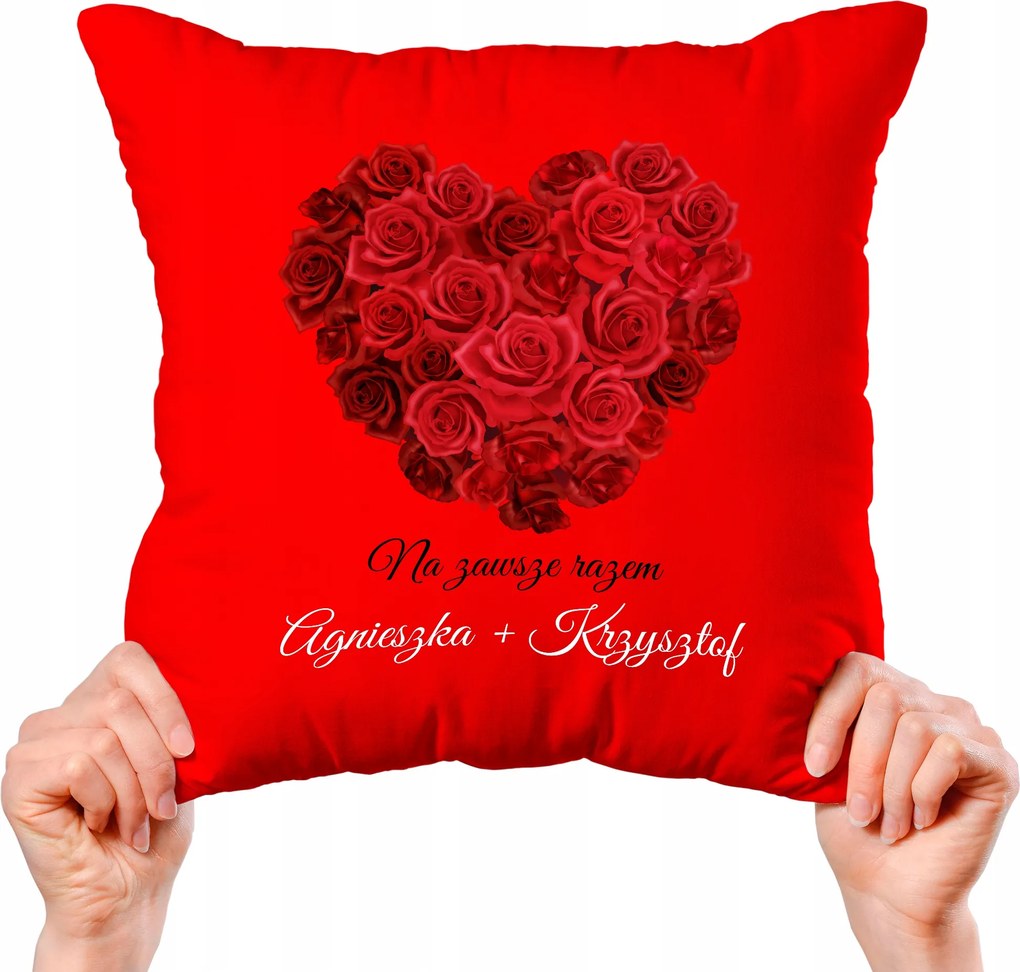 Párna Bájos Ajándék Valentin Napra Saját név Örökké Együtt Kreátor