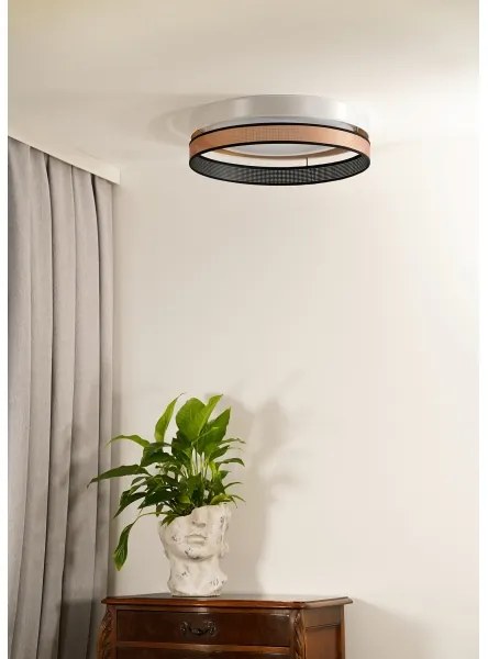 Duolla- LED Mennyezeti lámpa ROLLER DUO SHINY LED/24W/230V átm. 45 cm fehér/réz