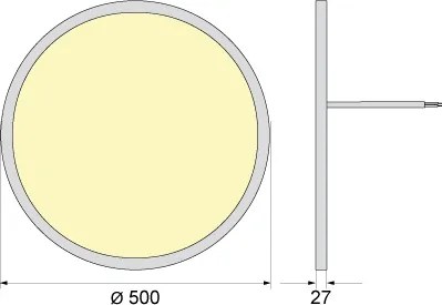 LED mennyezeti lámpatest SIMEN LED/40W/230V 4000K IP40 átm. 50 cm fehér UGR<19