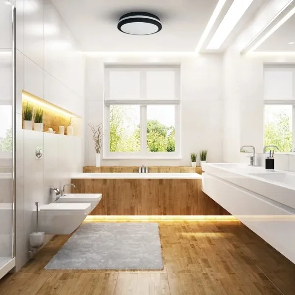 LED Kültéri mennyezeti lámpa MARLON LED/48W/230V 4000K IP54 fekete