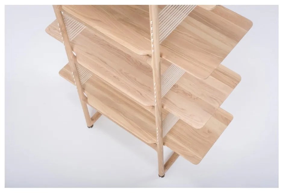 Muse tömör tölgyfa könyvespolc, magassága 216 cm - Gazzda