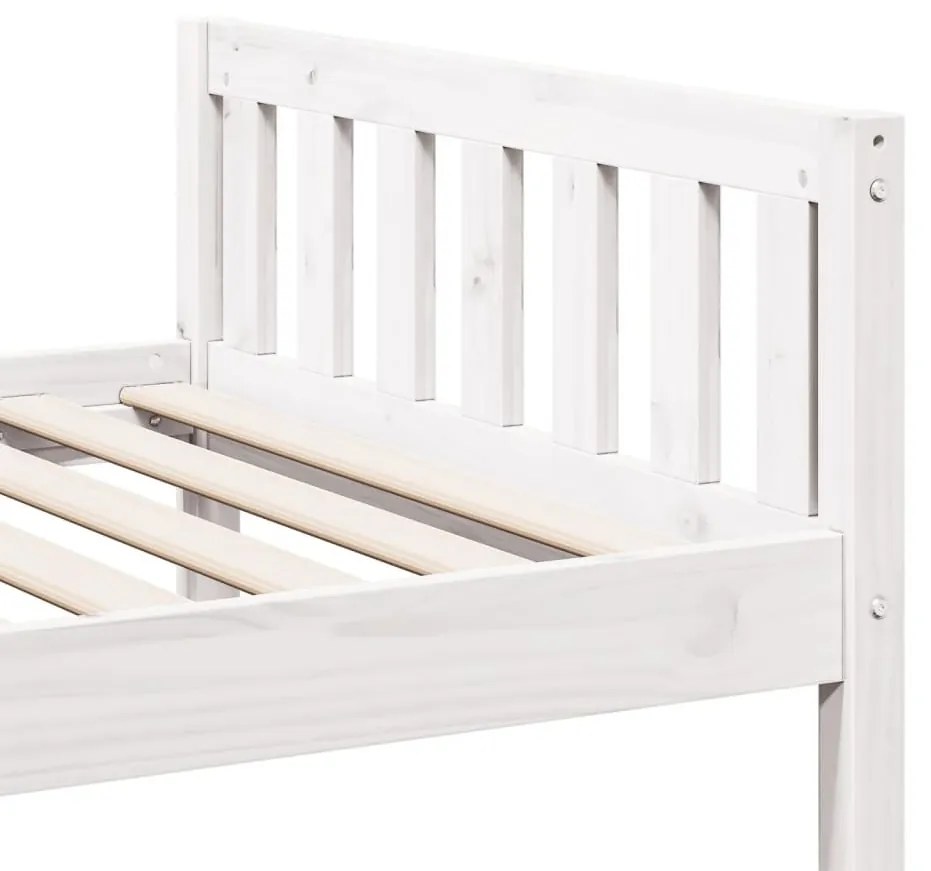 vidaXL fehér tömör fenyőfa gyerekágy matrac nélkül 90 x 200 cm