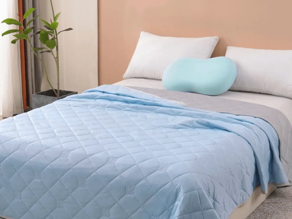 Hűsítő nyári paplan ELARIA, kék Méret: 140 x 200 cm