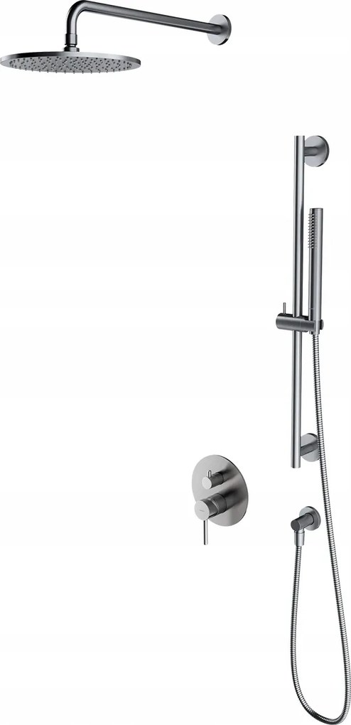 Falsík Alatti Zuhanyszett Nikkel Esőztető Rúddal Omnires